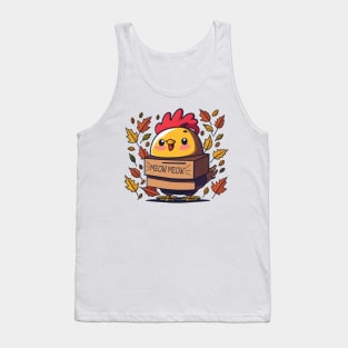 Funny Turkey Cat Meow Thanksgiving Day Shirt For Men Women Tank Top